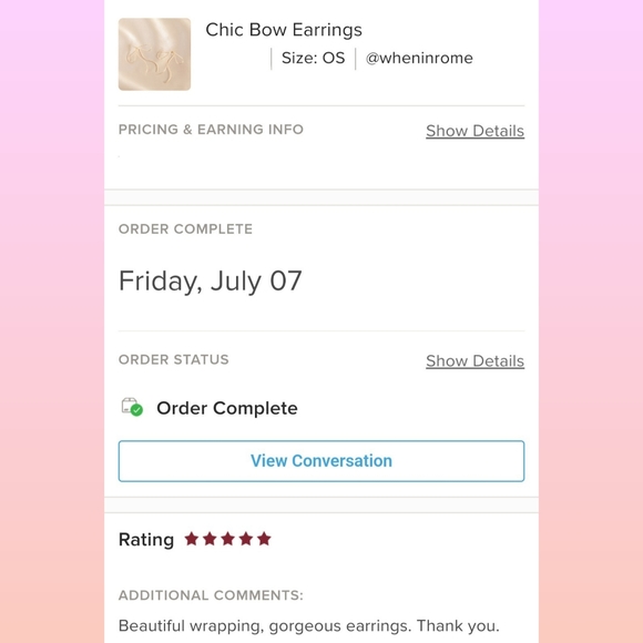 Chic Bow Earrings - Only 1 left! - Picture 6 of 6